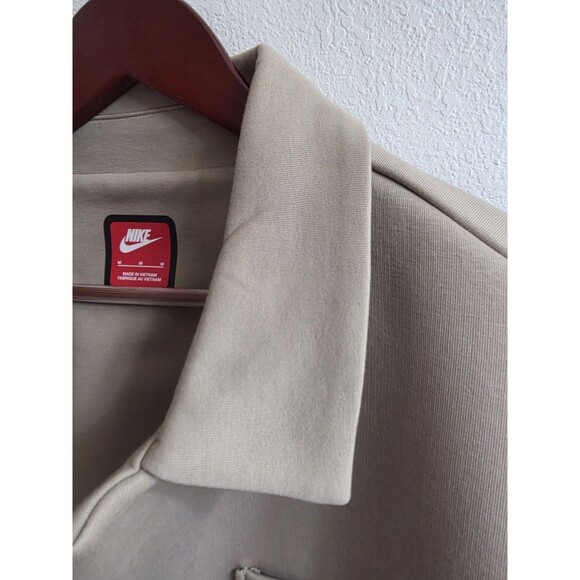 Nike Sportswear Tech Fleece Reimagined Oversized Shacket Mens Medium Khaki NWT! - Picture 8 of 12